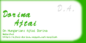 dorina ajtai business card